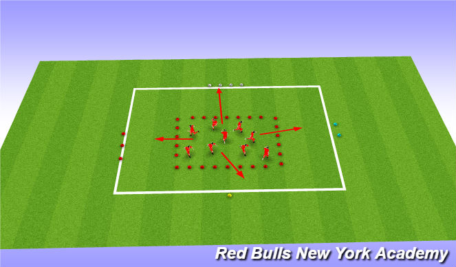 Football/Soccer Session Plan Drill (Colour): I spy