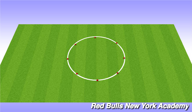 Football/Soccer Session Plan Drill (Colour): Warm-Up