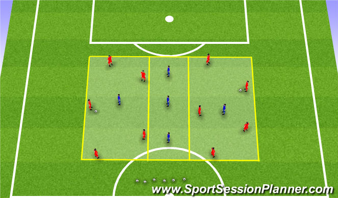 Football/Soccer Session Plan Drill (Colour): Activity 1