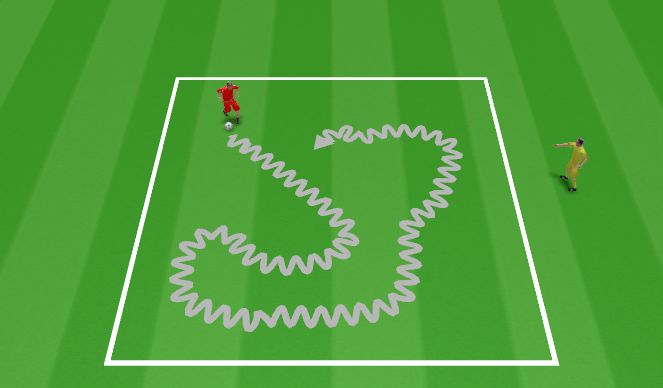 Football/Soccer Session Plan Drill (Colour): Warm Up