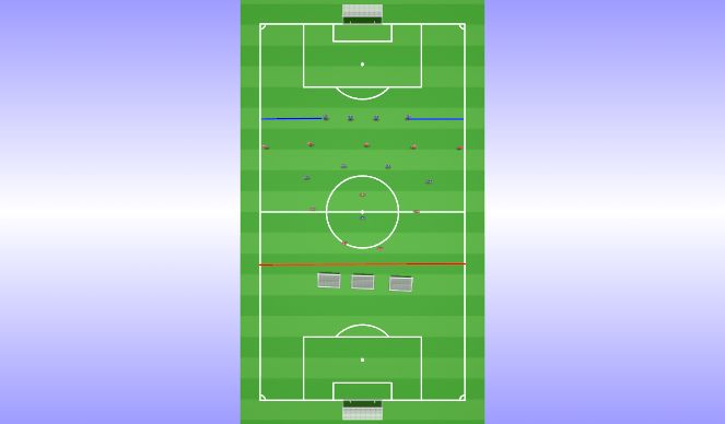 Football/Soccer Session Plan Drill (Colour): Spelövning