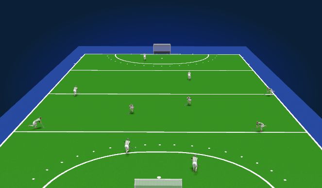 Hockey Session Plan Drill (Colour): back 4 large