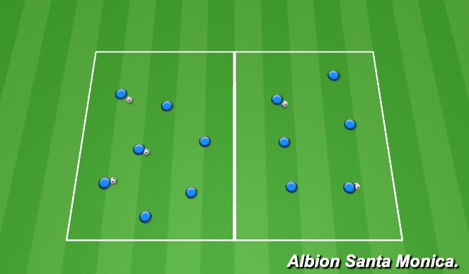 Football/Soccer Session Plan Drill (Colour): Animation 1