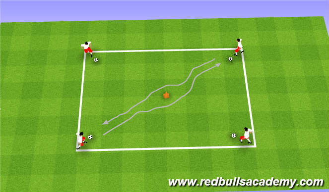 Football/Soccer Session Plan Drill (Colour): Main Activity
