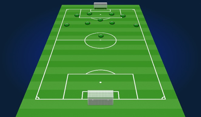 Football/Soccer Session Plan Drill (Colour): Def. in our half