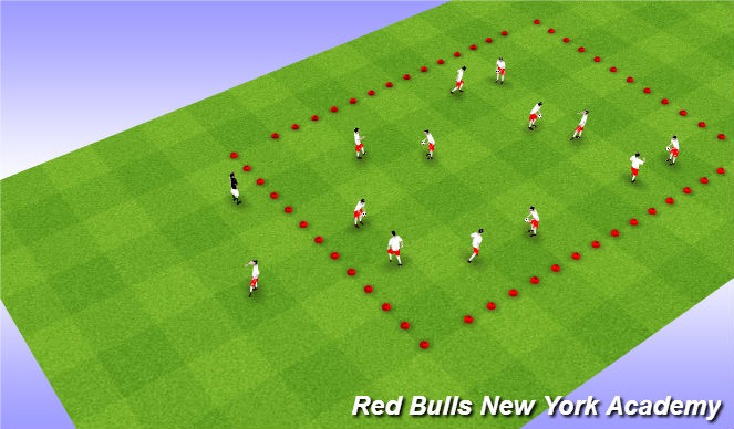 Football/Soccer Session Plan Drill (Colour): Juggling Warm-Up