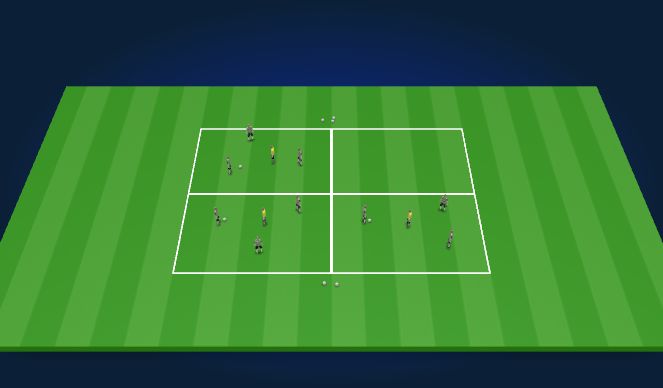 Football/Soccer Session Plan Drill (Colour): Technical Warm-Up 