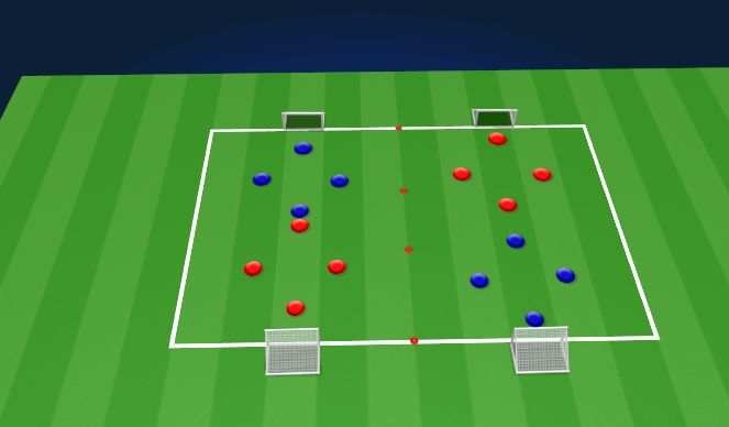 Football/Soccer Session Plan Drill (Colour): SSG