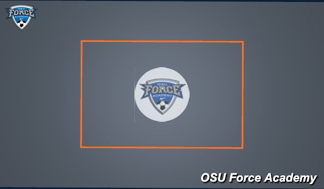 Football/Soccer Session Plan Drill (Colour): Warm-Up Phase