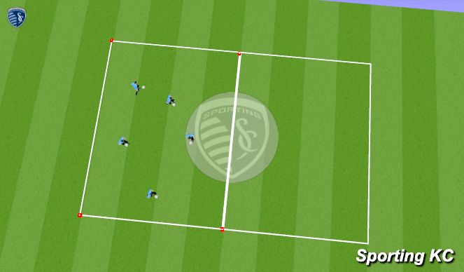 Football/Soccer Session Plan Drill (Colour): Dribbling Skills