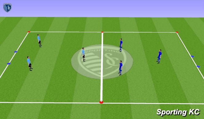 Football/Soccer Session Plan Drill (Colour): Play Phase 2