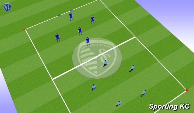Football/Soccer Session Plan Drill (Colour): Play Phase 1