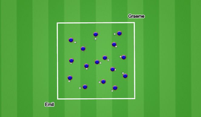 Football/Soccer Session Plan Drill (Colour): Warm-Up