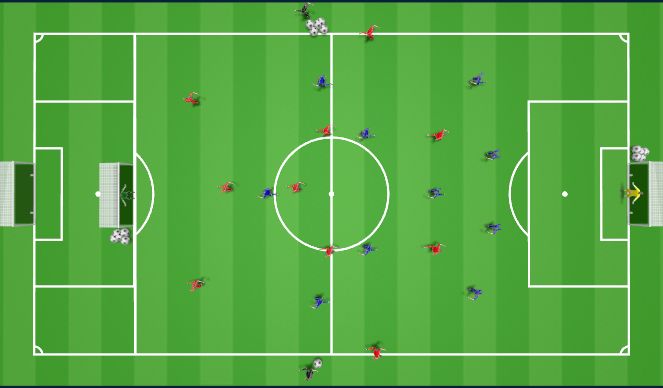 Football/Soccer Session Plan Drill (Colour): 352 v 433