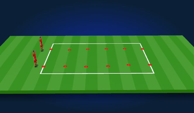 Football/Soccer Session Plan Drill (Colour): Warmup