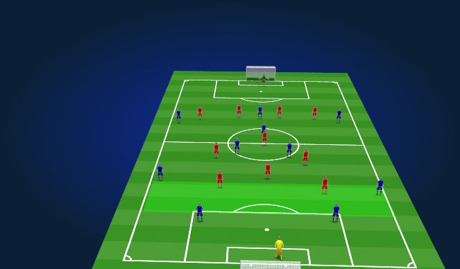 Football/Soccer Session Plan Drill (Colour): Block 1