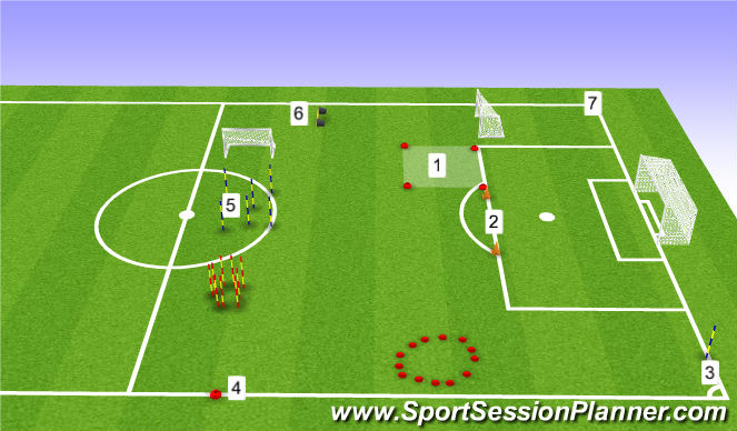 Football/Soccer Session Plan Drill (Colour): Screen 1