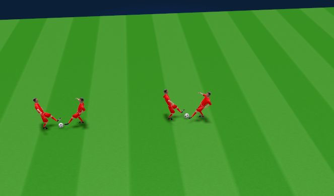 Football/Soccer Session Plan Drill (Colour): Skill (Opposed) - Block Tackling