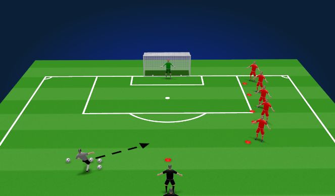 Football/Soccer Session Plan Drill (Colour): Skill (Opposed) - Jodar Activity