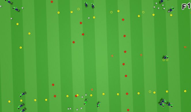 Football/Soccer Session Plan Drill (Colour): Receiving and open pass