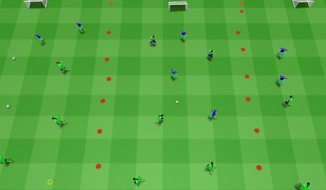 Football/Soccer Session Plan Drill (Colour): Open Scrimmage game