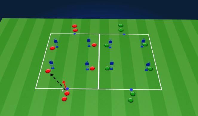 Football/Soccer Session Plan Drill (Colour): P1-Passing Activation
