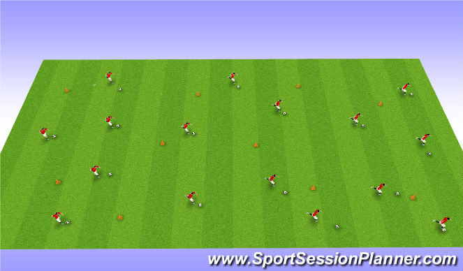 Football/Soccer Session Plan Drill (Colour): Screen 1