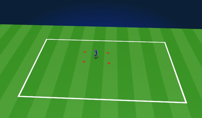 Football/Soccer Session Plan Drill (Colour): Ball Mastery warm up