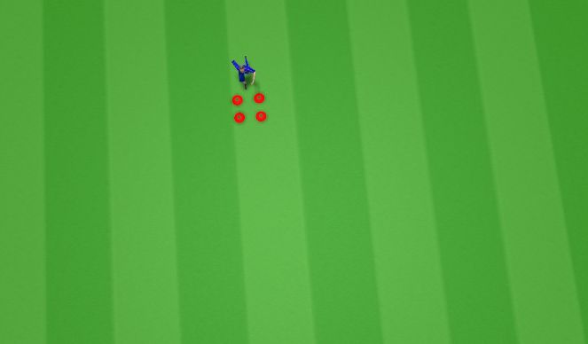 Football/Soccer Session Plan Drill (Colour): Ball Mastery small box warm up