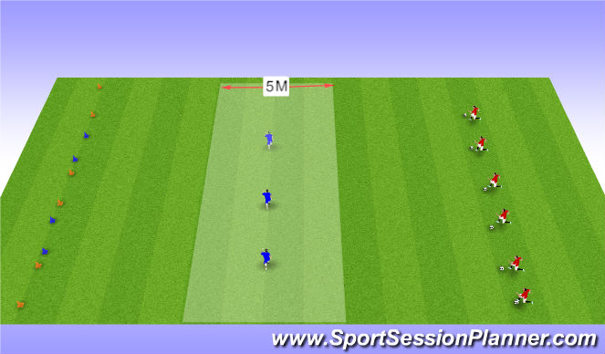 Football/Soccer Session Plan Drill (Colour): Fun game