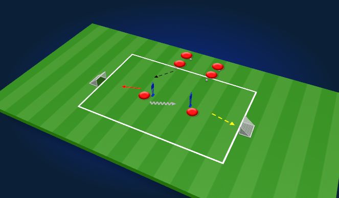Football/Soccer Session Plan Drill (Colour): Skill Drill (Opp)
