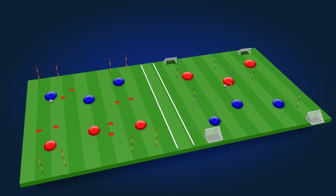 Football/Soccer Session Plan Drill (Colour): SSG