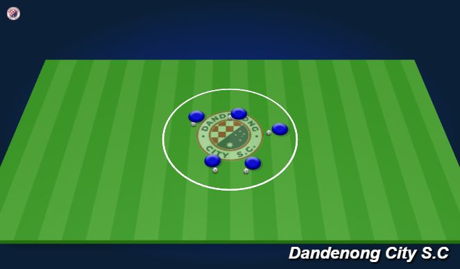 Football/Soccer Session Plan Drill (Colour): 1. Reaction Warm Up