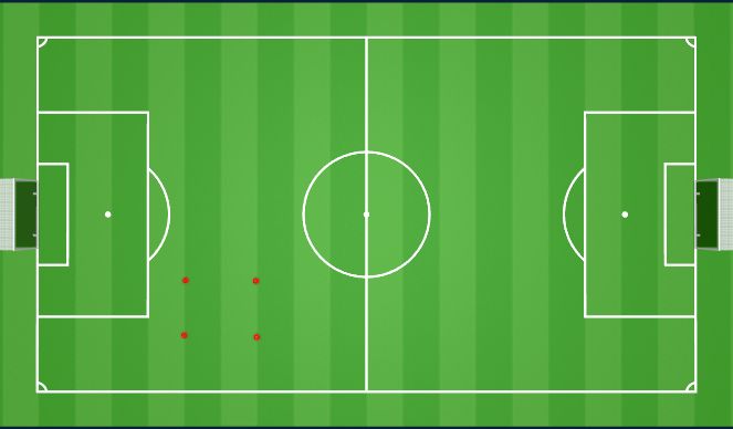 Football/Soccer Session Plan Drill (Colour): Ball mastery and turns warm up