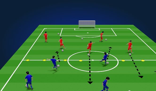 Football/Soccer Session Plan Drill (Colour): Clean your Backyard