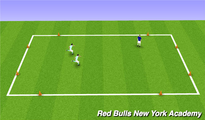 Football/Soccer Session Plan Drill (Colour): Warm up