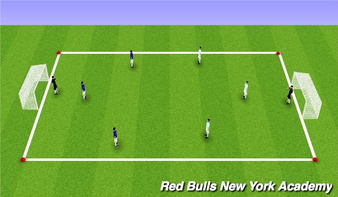 Football/Soccer Session Plan Drill (Colour): Condition Game