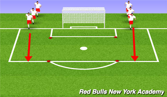 Football/Soccer Session Plan Drill (Colour): Warm Up