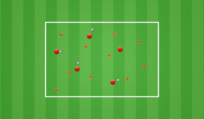 Football/Soccer Session Plan Drill (Colour): Ice-cream Game