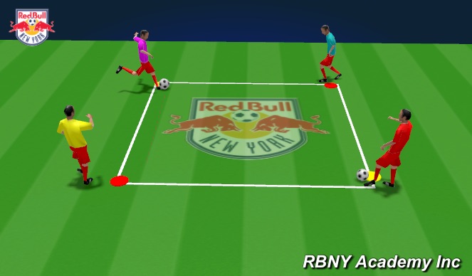 Football/Soccer Session Plan Drill (Colour): Animation 1