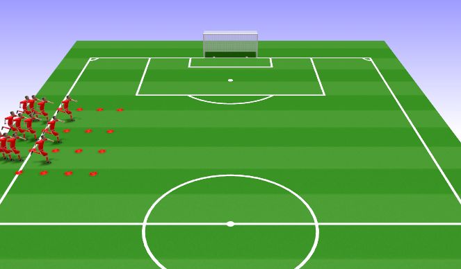 Football/Soccer Session Plan Drill (Colour): Plyometrics (5mins)