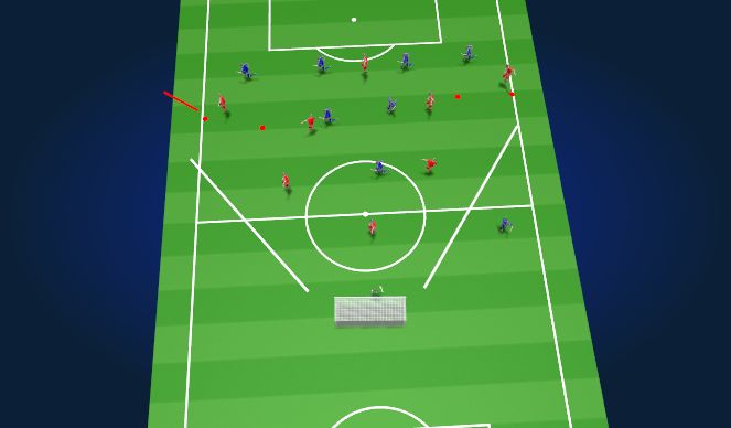 Football/Soccer Session Plan Drill (Colour): Overview