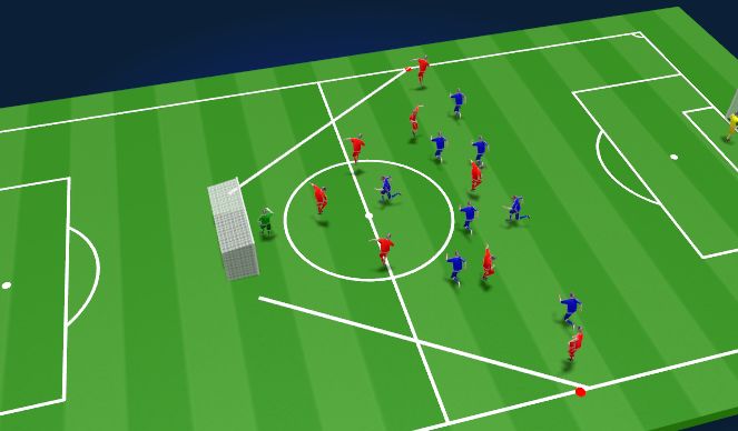 Football/Soccer Session Plan Drill (Colour): SSG