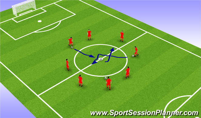 Football/Soccer Session Plan Drill (Colour): Screen 1