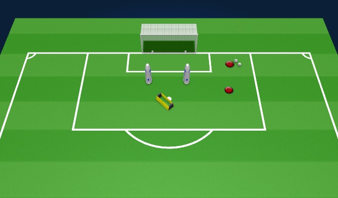 Fútbol Ejercicio del Plan de Sesiones (Color): Rebounder reaction 