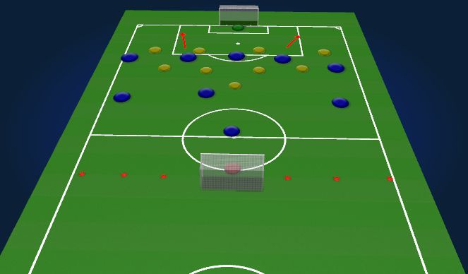 Football/Soccer Session Plan Drill (Colour): Block 2