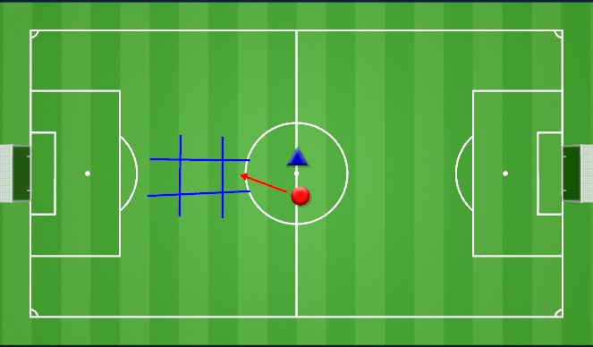 Football/Soccer Session Plan Drill (Colour): Cognitive X/O's