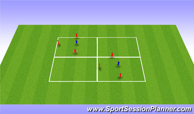 Football/Soccer Session Plan Drill (Colour): Warm-up