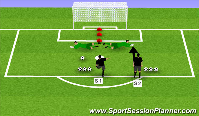 Football/Soccer Session Plan Drill (Colour): Recovery/ Low / Footwork