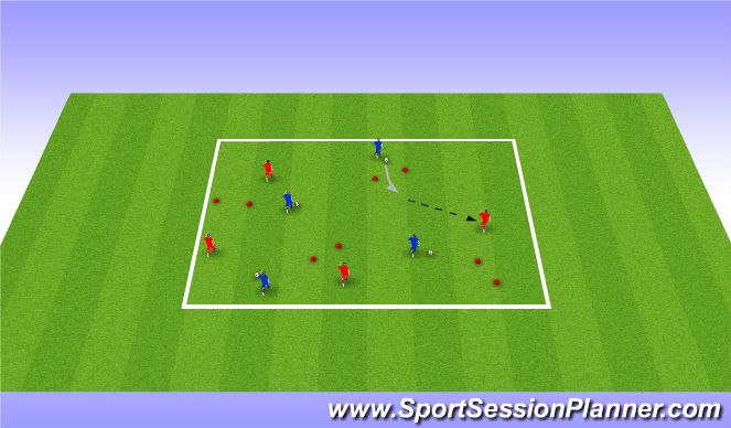 Football/Soccer Session Plan Drill (Colour): Screen 1